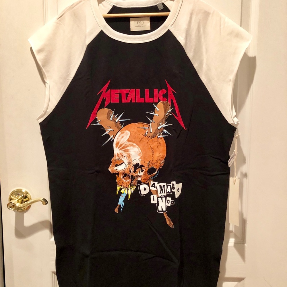 Fear of God FOG Sleeveless Metallica Band Tee
